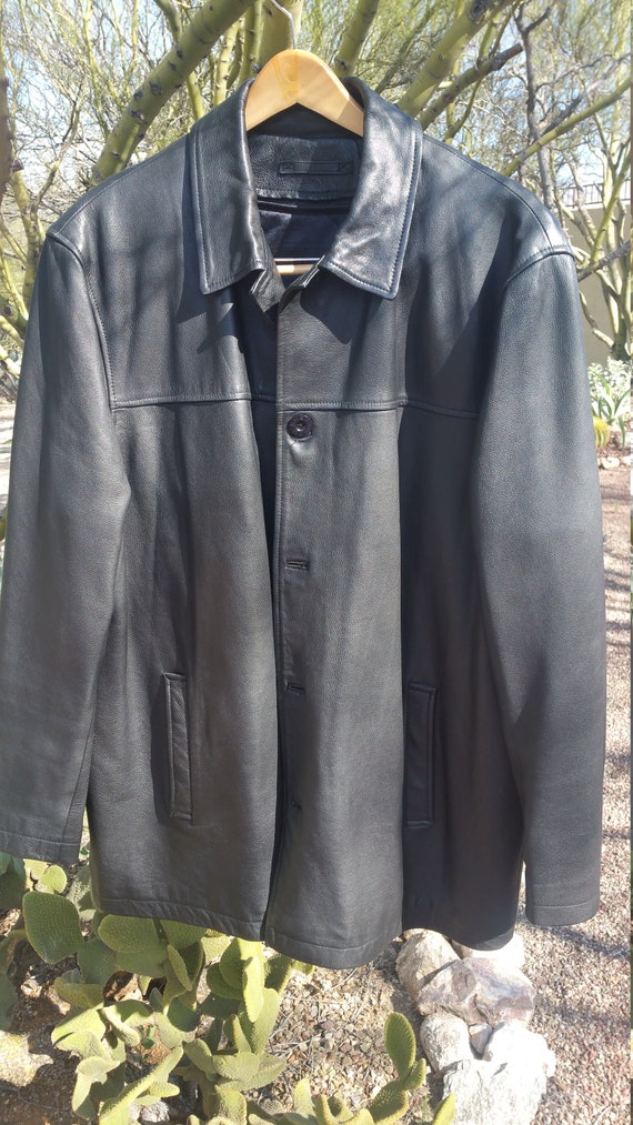 Chevignon Leather Coat with zipper lining