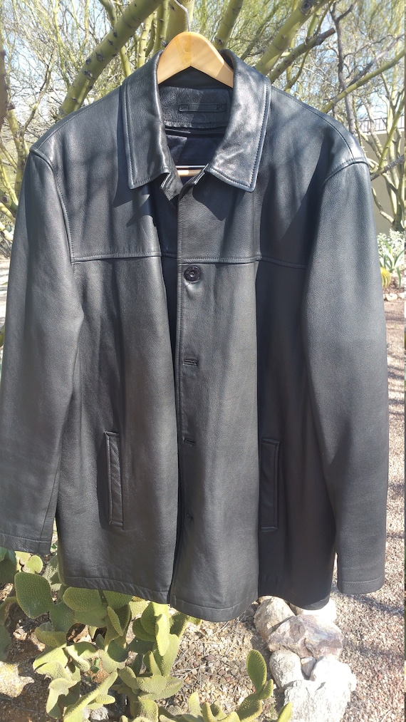 Chevignon Leather Coat with zipper lining