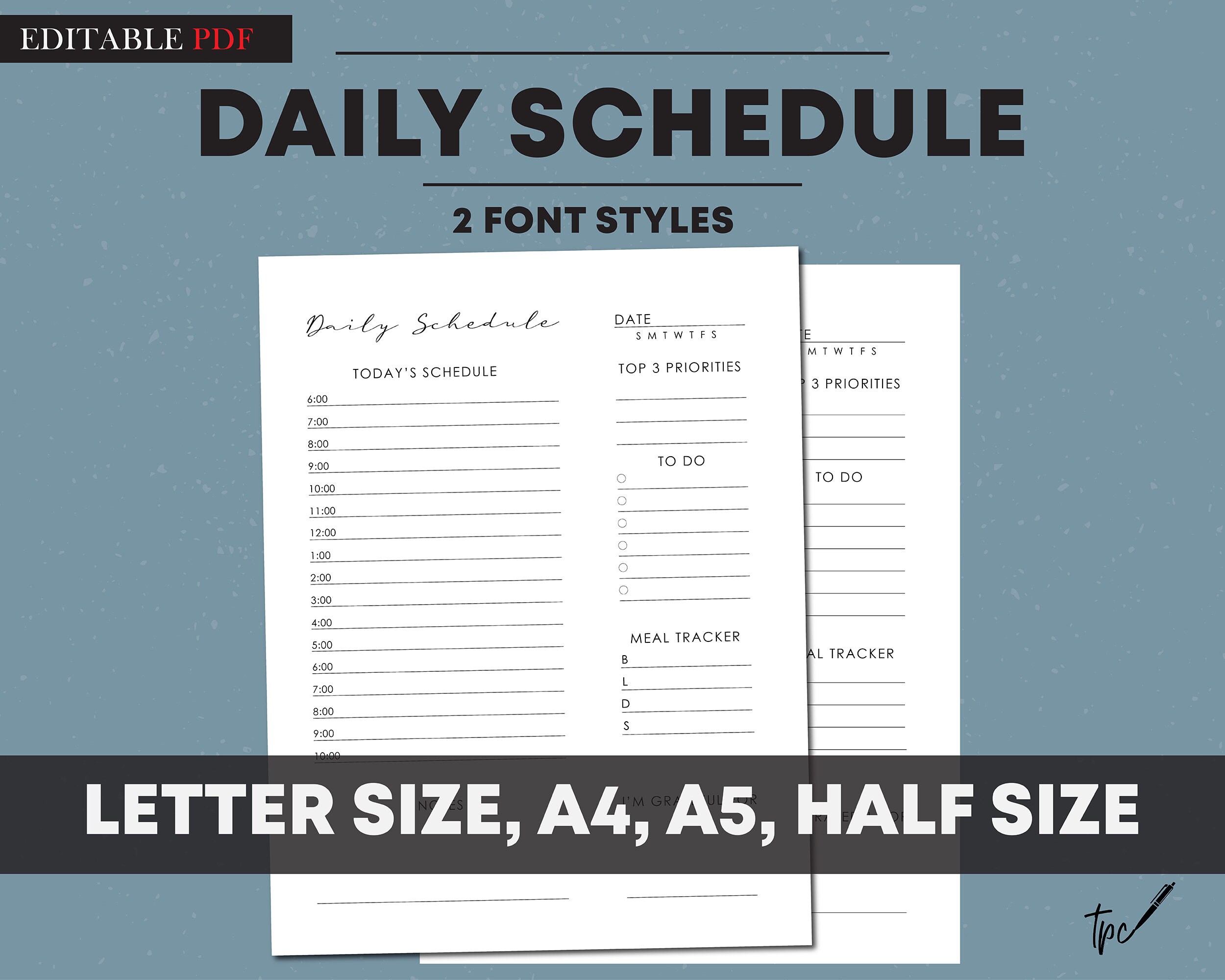 Boost Productivity With This Adorable Bear Printable Schedule! - aftxt9a