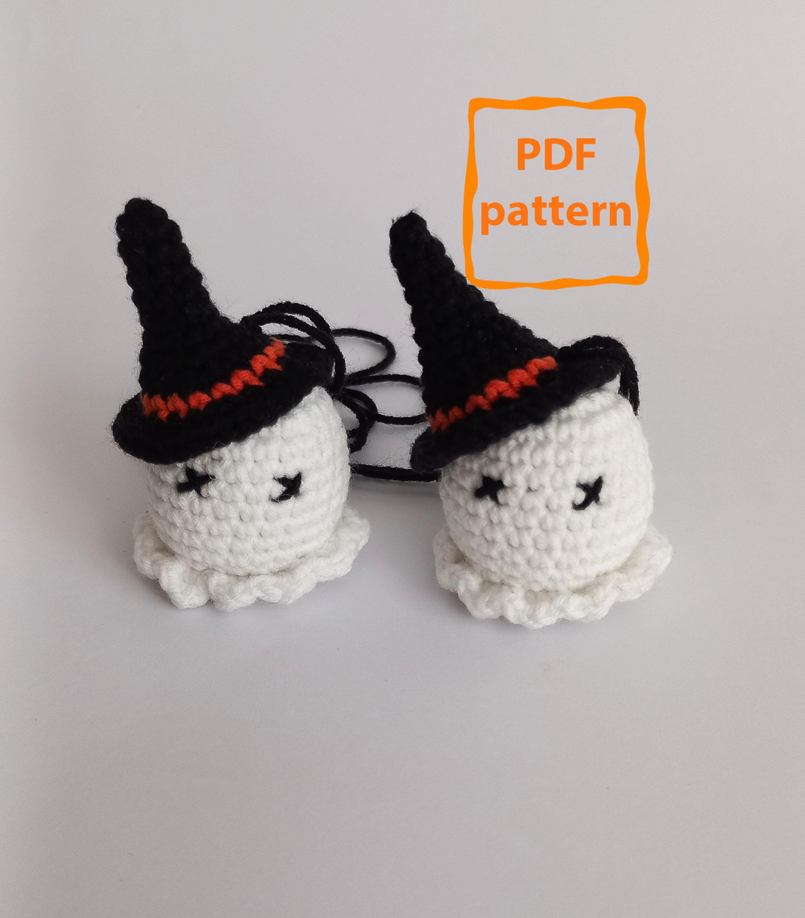 Ghost Crochet Pattern, Mini Ghost Amigurumi Pattern, Halloween Crochet ...