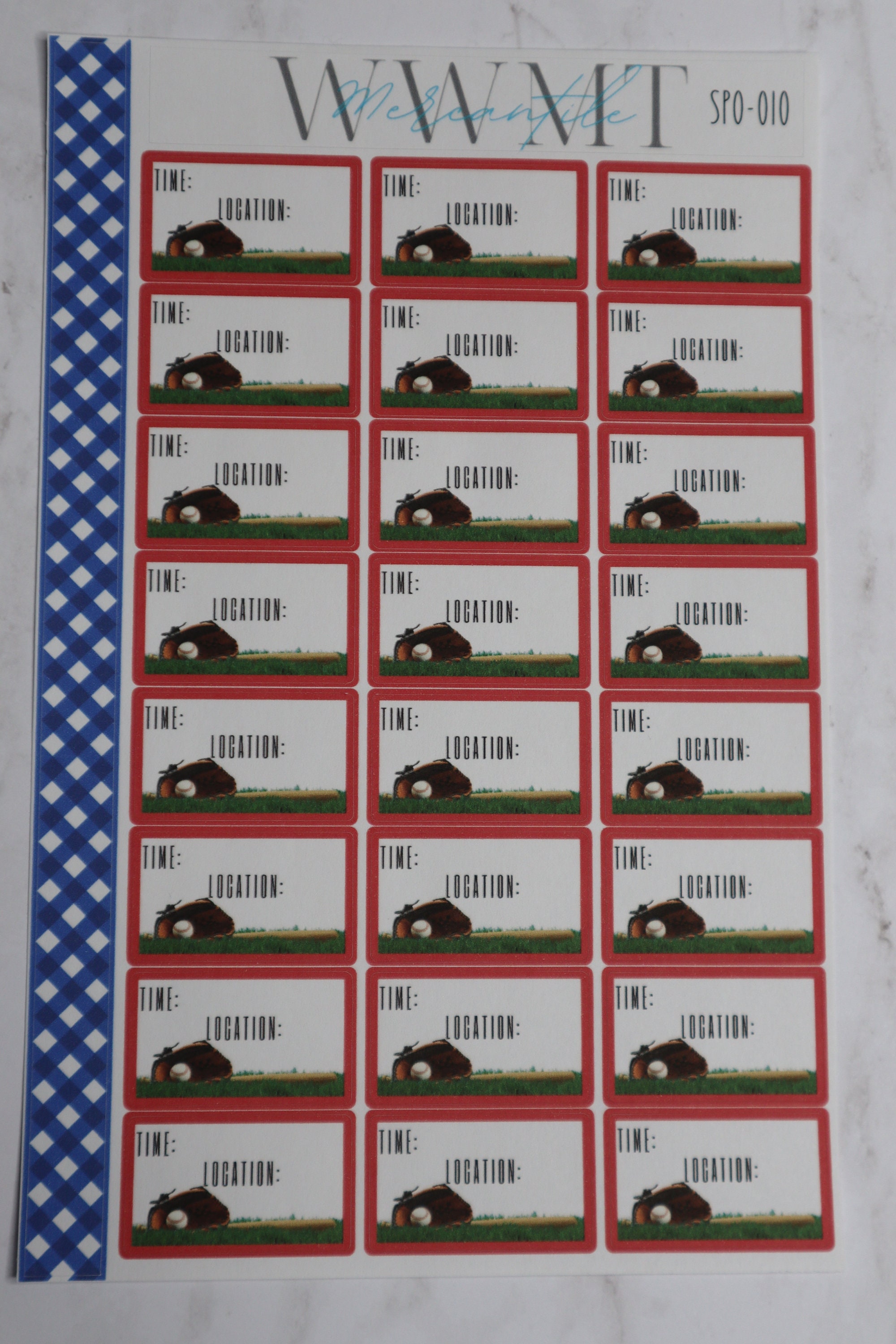 Pegatinas de práctica de béisbol | Etsy