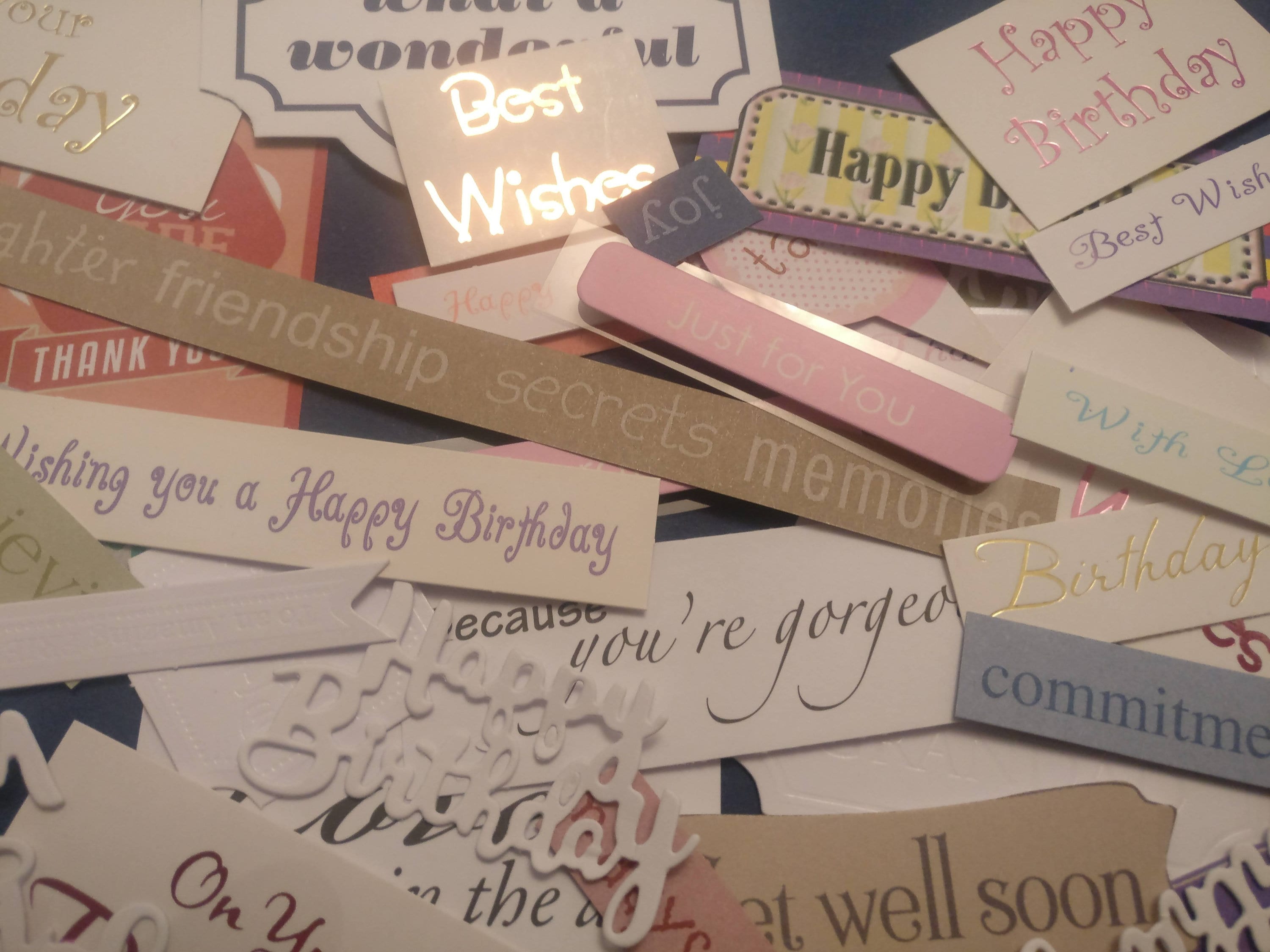 Pack of Sentiments for Card Making Etsy