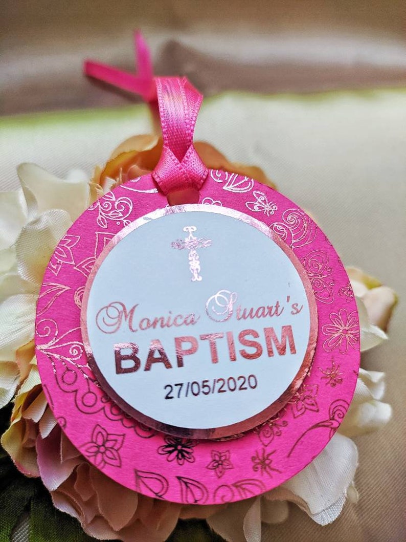 Personalized Baptism Favor Tags Baptism Thank You Tags Etsy