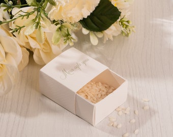 Cajas de arroz para bodas, decoración de bodas, bolsas de confeti, confeti que lleva favores de boda