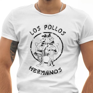 Los Pollos Hermanos Black or white logo, movie-inspired  Crew Neck T-shirt. ask for Sweatshirt, Hoodie, Tank top and colour