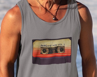 Awesome Mix Vol. 1 Guardians Of The Galaxy Funny Tank Top, 6 colour available