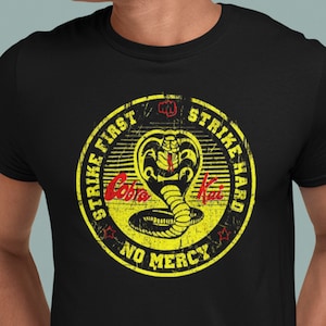 Cobra Kai, Movie-Inspired T-Shirt Distressed Logo. Ask For Hoodie, Sweatshirt, V-Neck, Tank Top Or Other Colours