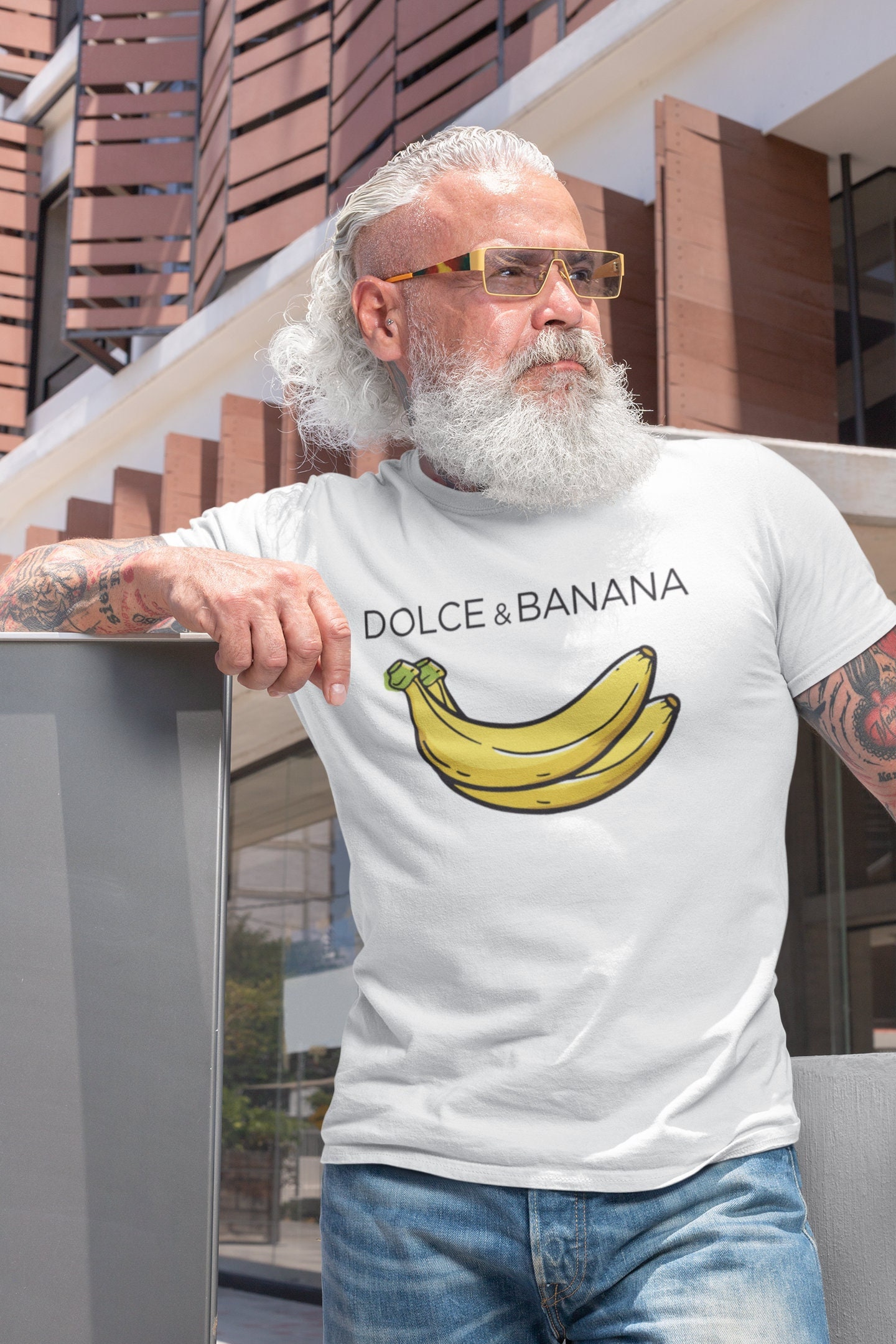 DOLCE & GABBANA 新作 半袖Tシャツ Banana コットン お洒落 T-Shirt Stampa Banano - Abbigliamento Uomo | Dolce&Gabbana