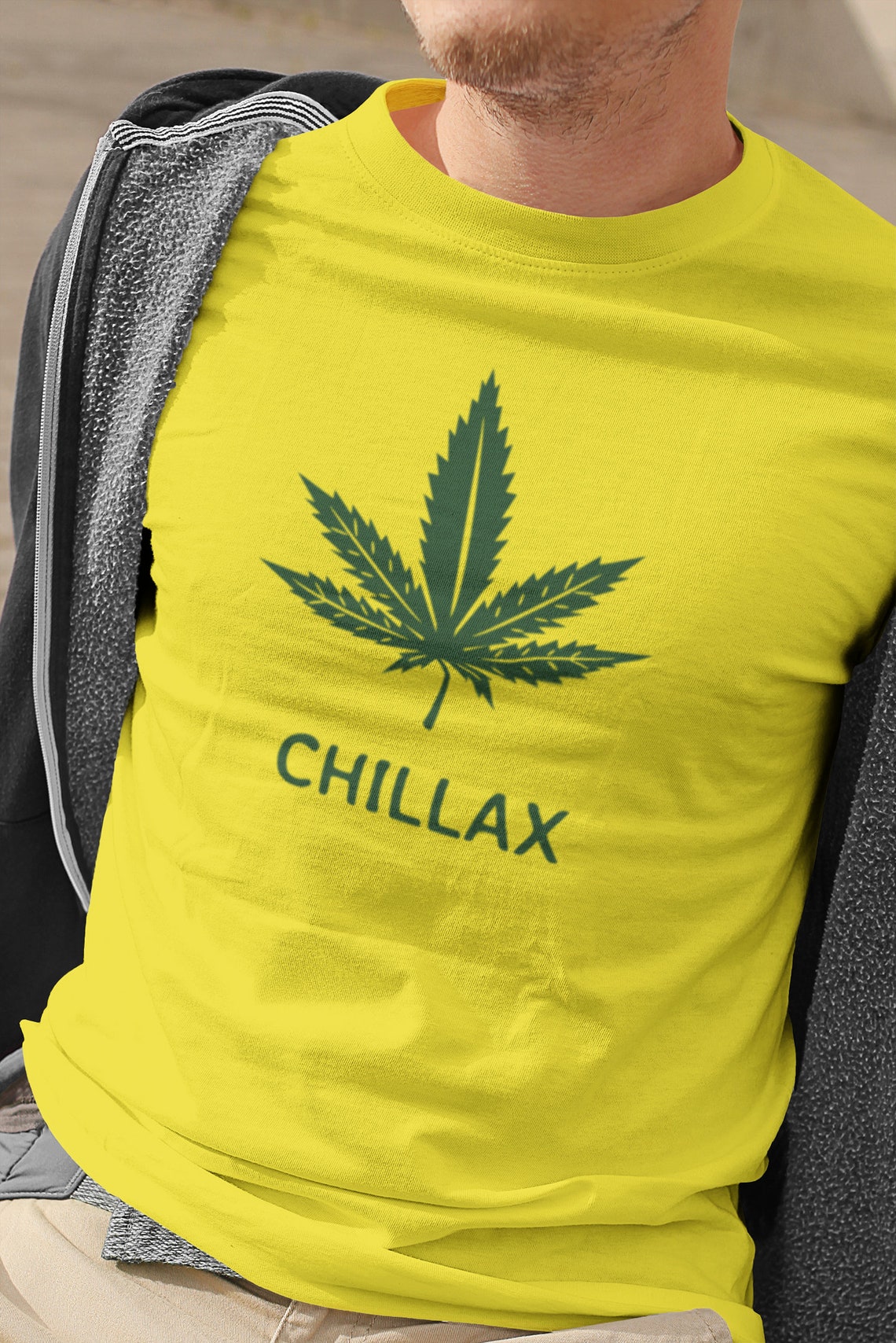 CHILLAX Weed Leaf Funny Weed Tshirt 8 Colours Available Etsy UK