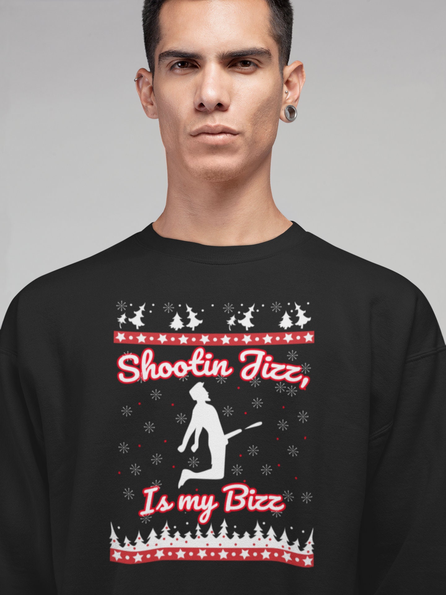 Shootin Jizz, is My Bizz, Ugly Christmas Jumper. - Etsy UK