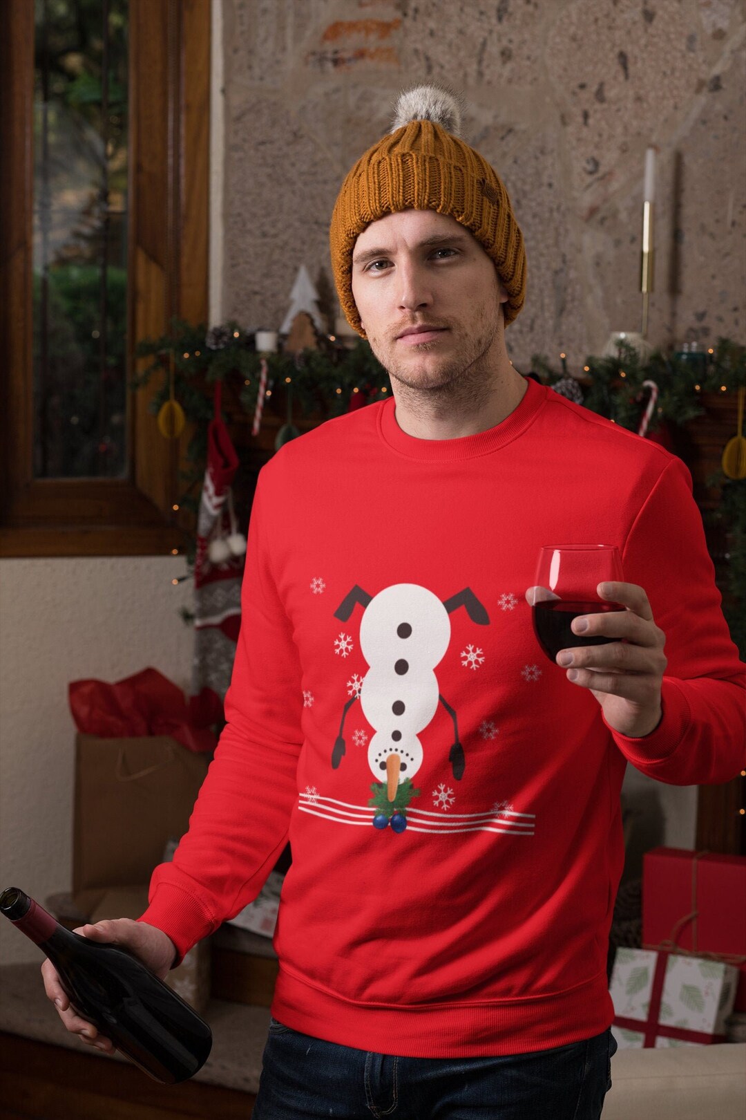 Pull de noel bonhomme de neige new arrivals