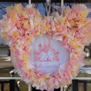 Spring wreath-Easter-spring decor-easter decor-Mickey mouse-minnie mouse-Disney decor-wreath-spring-Mickey mouse decor-minnie decor