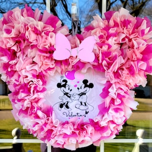 Krans Valentijn krans-Mickey krans-Minnie krans-Mickey mouse-Minnie mouse-Disney-valentine-valentijnsdag-Disney krans-Disney decor-