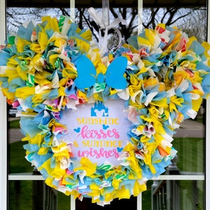 Zomerkrans-krans-zomer-mickey mouse-mickey-mickey-krans-minnie mouse-minnie-minnie-krans-krans-disney geïnspireerd-disney-disney-krans