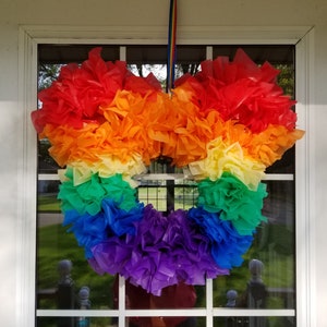 Wreath Mickey wreath -Disney wreath-rainbow wreath-gay pride wreath-mickey  wreath-Disney decor-rainbow- Mickey Mouse wreath- decor LQBTQ