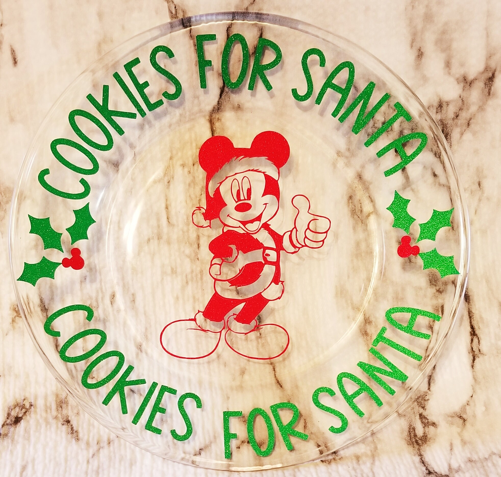 Disney christmas cookie plate Clearance