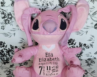 Personalized Angel Plush, Disney Baby Birth Stats Keepsake