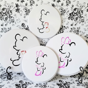 Couvercle de brûleur-silhouette-Mickey-Minnie-dessus de poêle-décoration-Disney-Mickey mouse-Décoration Minnie mouse-cuisine-Mickey cuisine-Cuisine Minnie