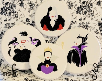 Burner covers-stove cover-Maleficent-Wicked Queen-Evil Queen-Cruella-Ursula-Villains-Disney Villains-Disney-Women villain-gift-house warming