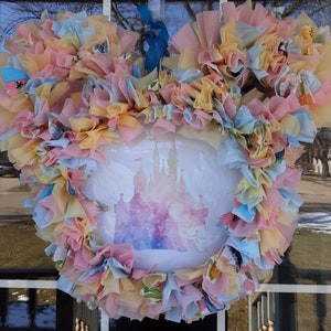 Spring wreath-Easter wreath-wreath-spring decor-easter decor-mickey mouse-minnie mouse- mickey decor-minnie decor-Disney-Disney decor-cute