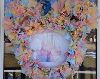 Spring wreath-Easter wreath-wreath-spring decor-easter decor-mickey mouse-minnie mouse- mickey decor-minnie decor-Disney-Disney decor-cute