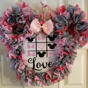 Krans Minnie Mouse Valentijnskrans-Disney krans-Disney decor-Mickey decor-Mickey Mouse decor-Valentijn decor-Minnie Mouse-Mickey Mouse