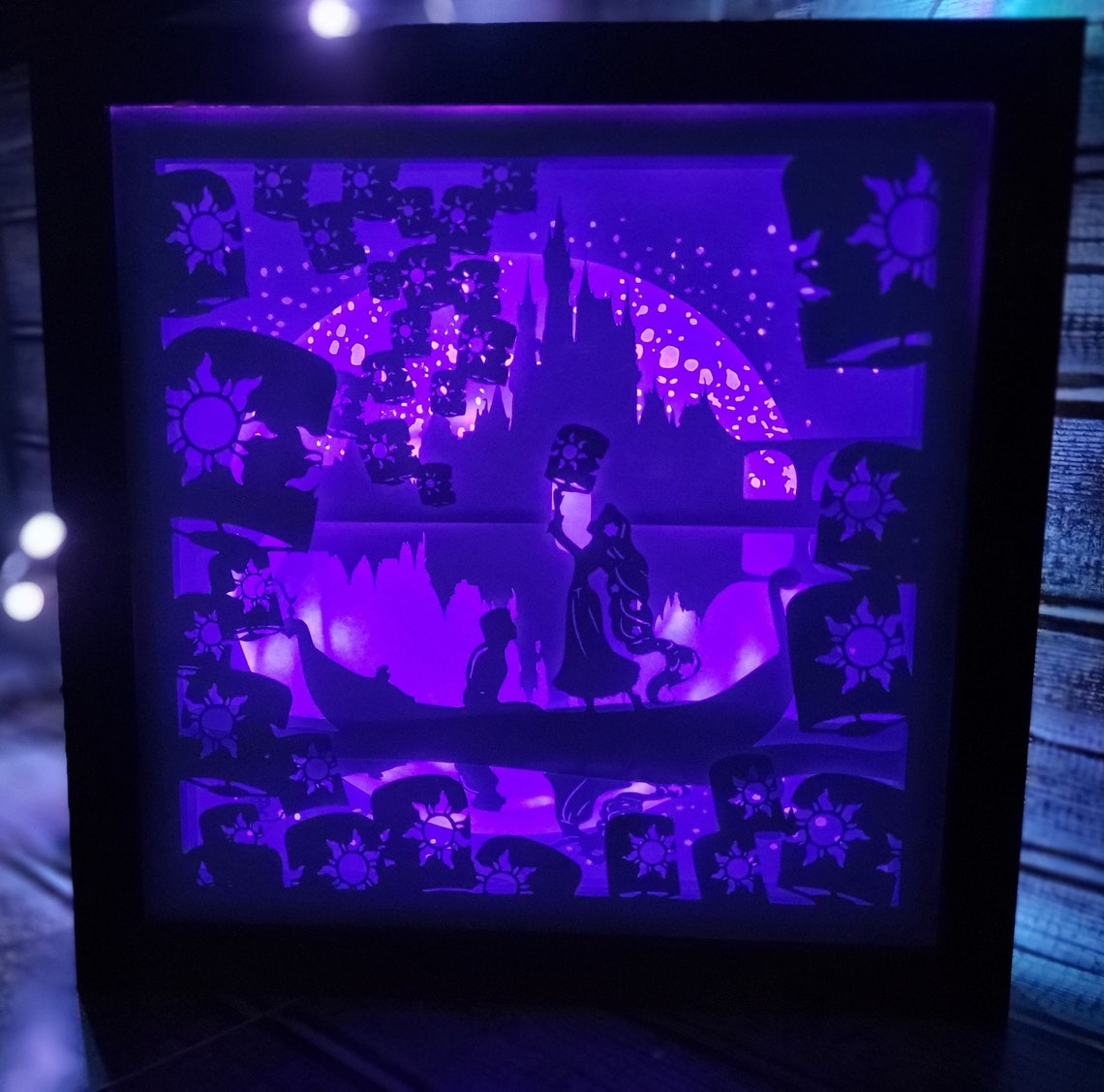 Shadow Box Night Lightshadow Etsy