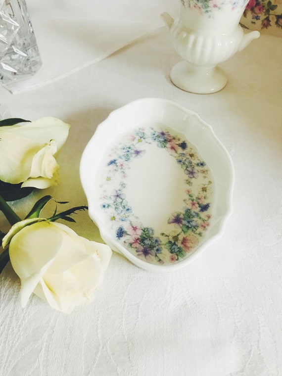 Vintage Wedgwood Angela Bone China Trinket Dish.
