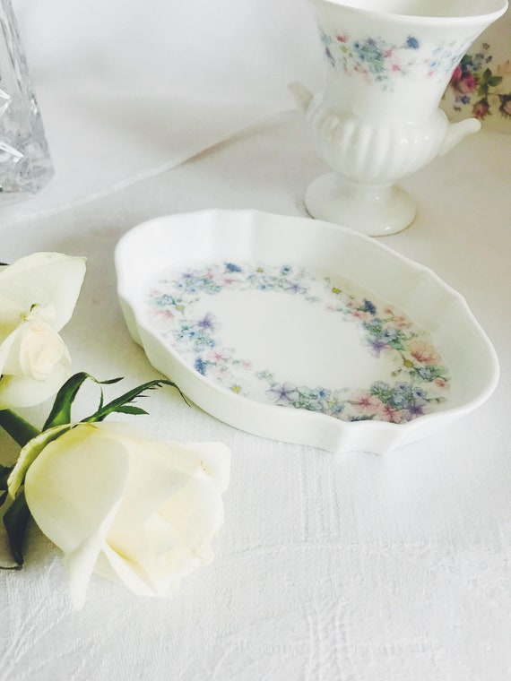 Vintage Wedgwood Angela Bone China Trinket Dish.
