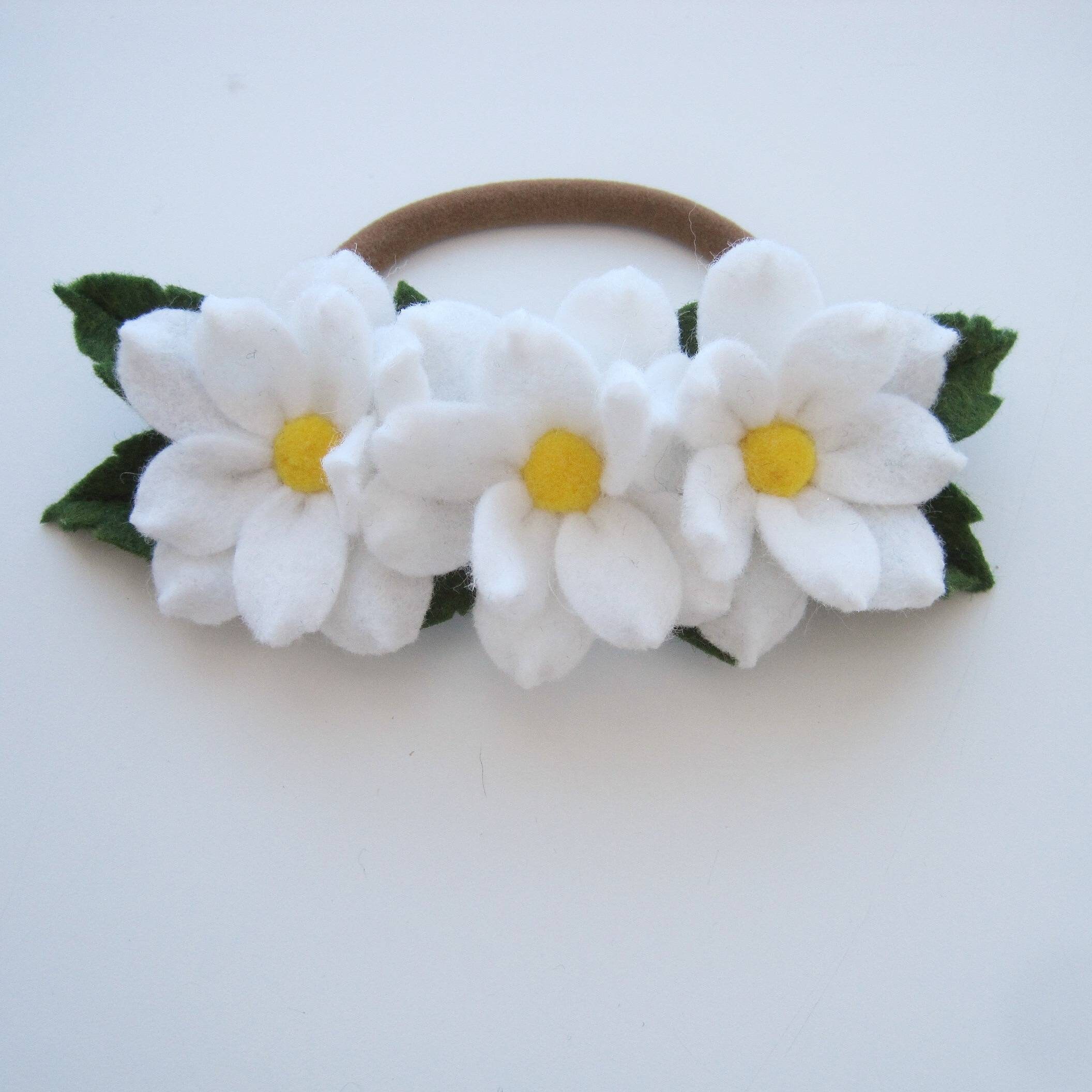 White Daisy Flowers Headband Daisy Headband Baby Girl Toddler Etsy Canada