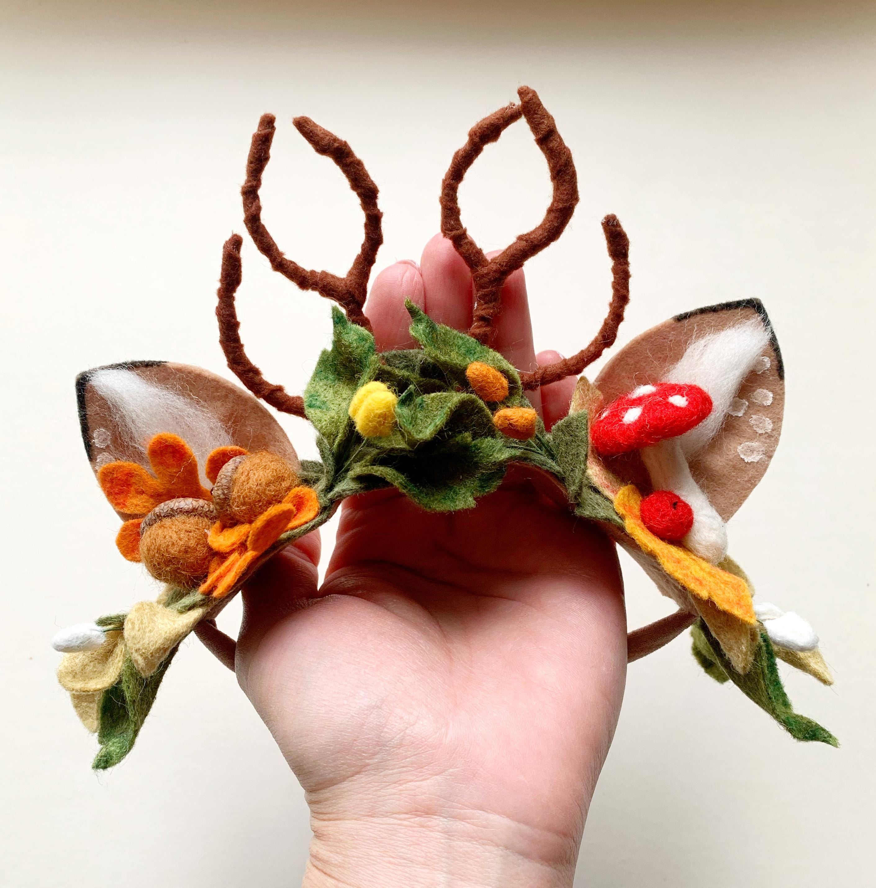 ? Awesome Antler Mushroom Shroom Whimsical Headband Headdress ? Mushroom Antler Headpiece - Etsy main image 3
