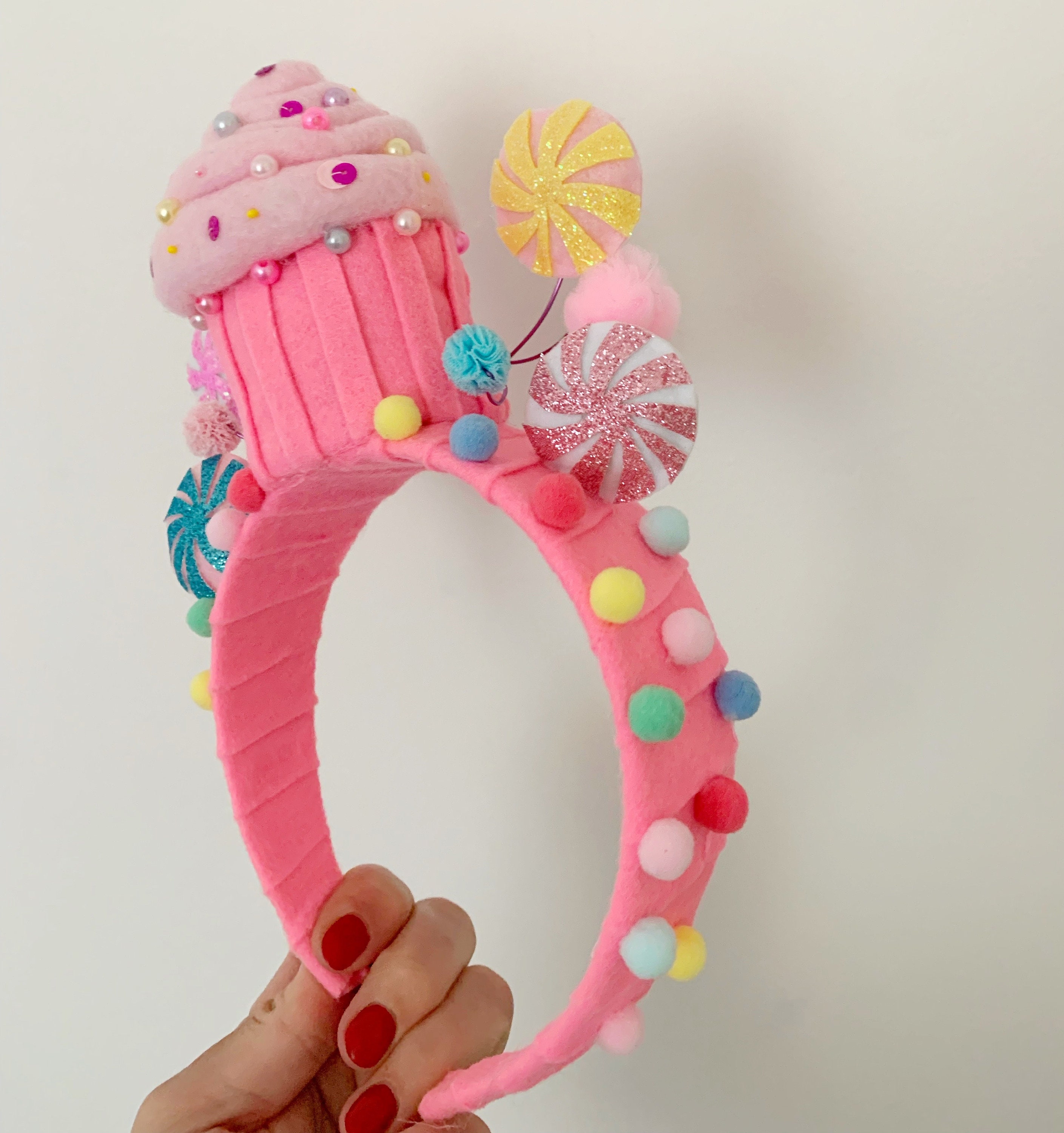 Pink Cupcake Headband