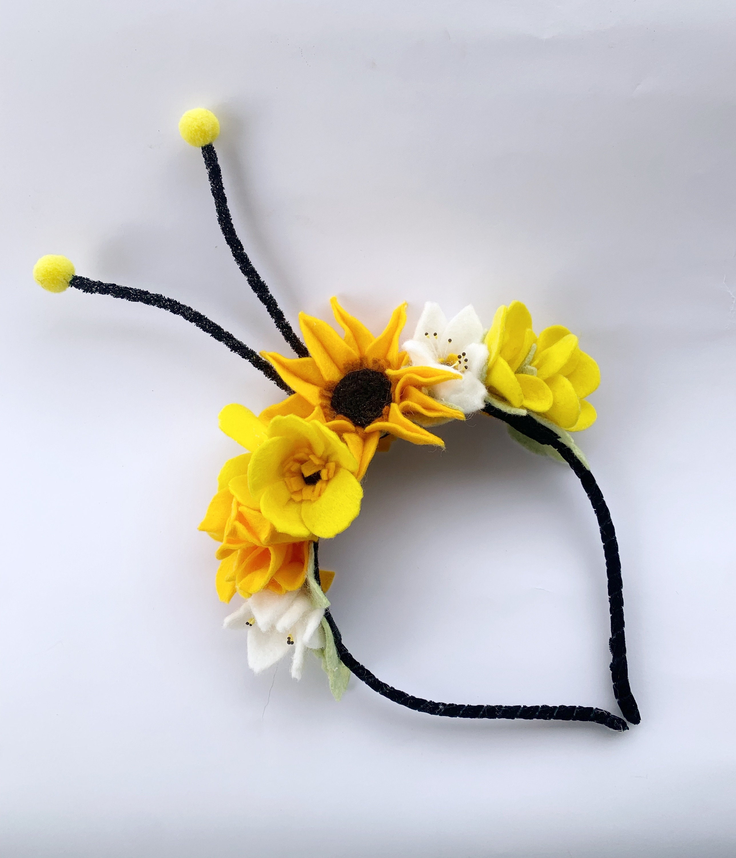 Bumble Bee Headband: Handmade Floral Antennae, Birthday  display picture 1