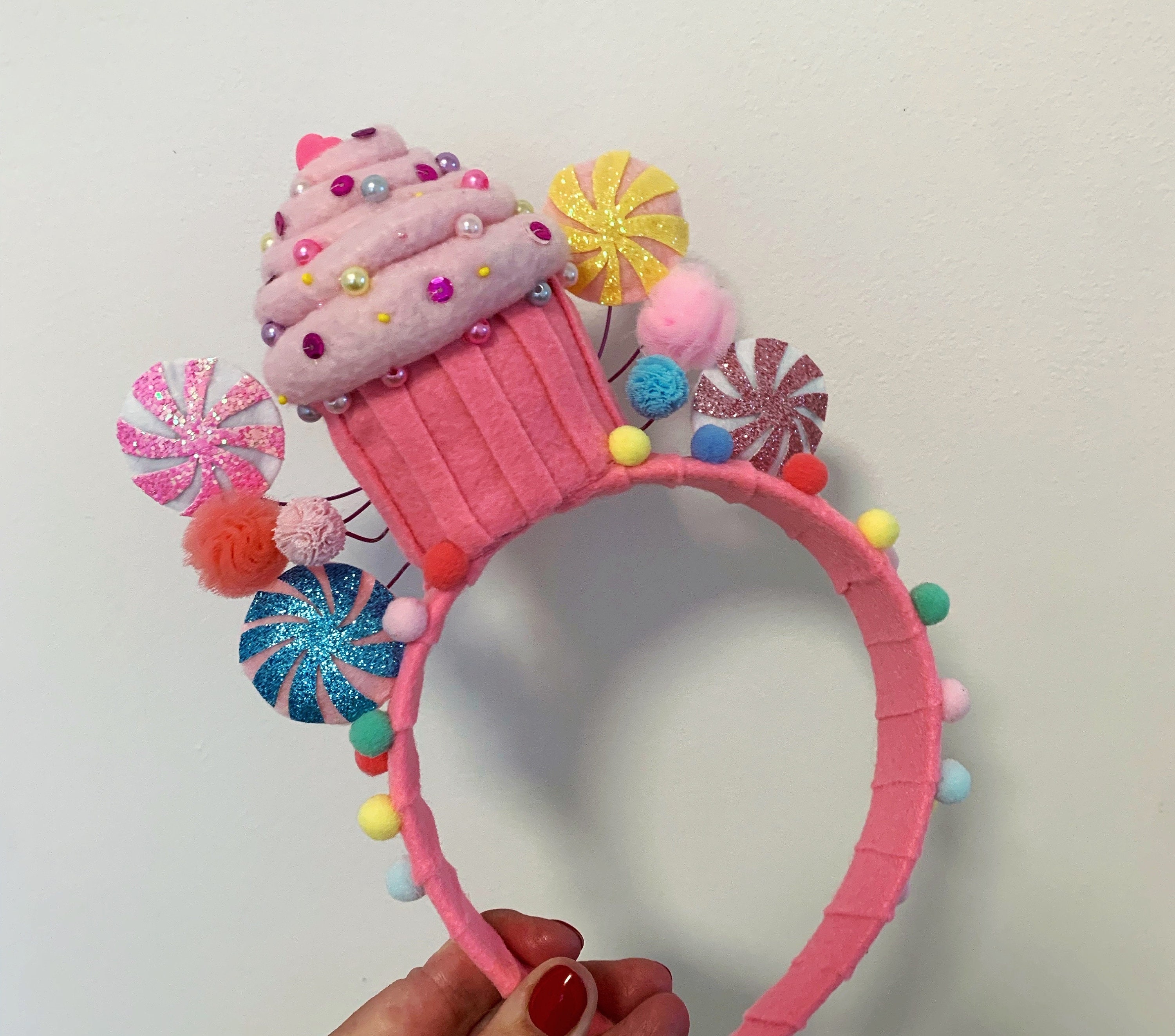 Pink Cupcake Headband