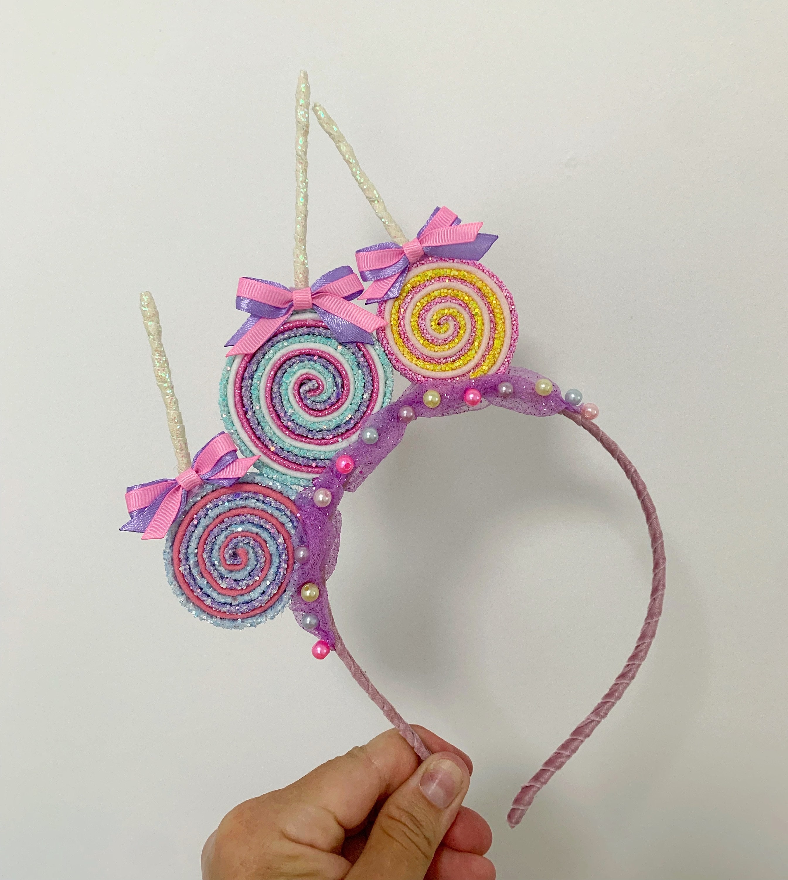 Shiny Sparkles Lollipop Headband