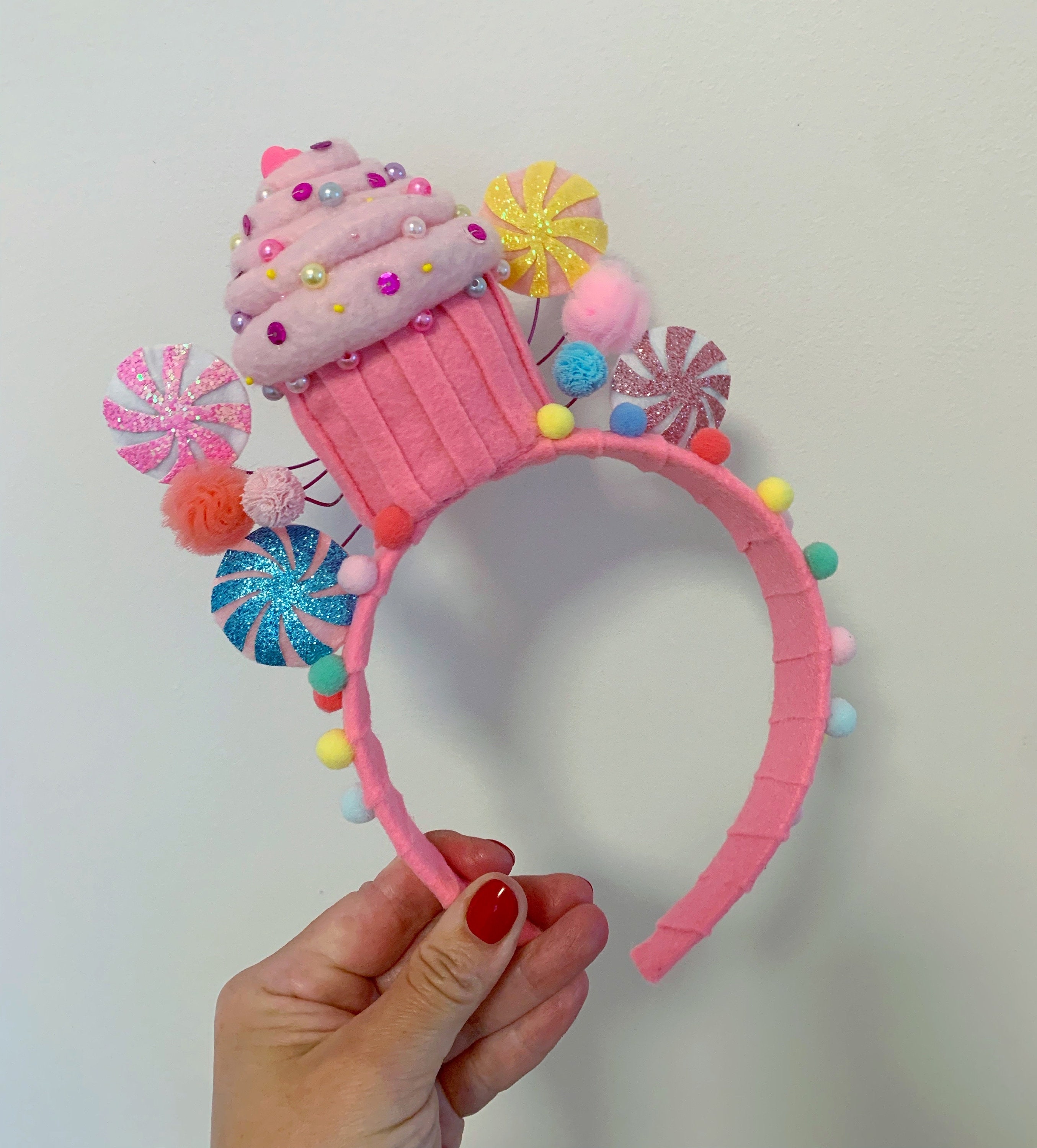 Pink Cupcake Headband