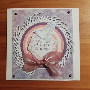 Pace sulla Terra, colomba della pace biglietto di auguri