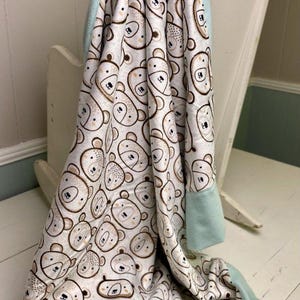 Mini-Throw Quilt- Bears, Bears, Bears