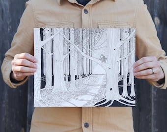 Finding | 11"x14" | Screen-Print I Vermont-Made | Fundraising for Cause