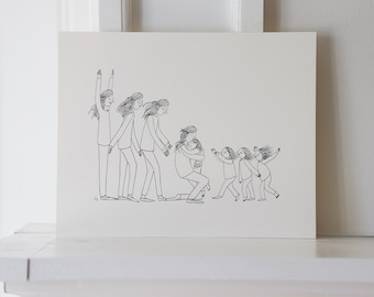 Anatomy of a Hug | 8"x10" | Screen-Print I Vermont-Made | Fundraising for Cause