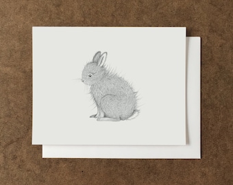 Bunny | Gender Neutral | Greeting Card | Nursery Print