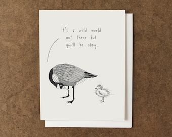 New Baby Card | Canada Goose Illustration, Encouragement Message