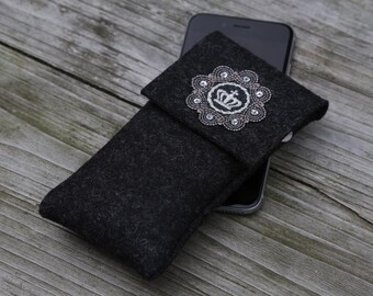 zigbaxx mobile phone case felt ROYAL | Mobile phone case felt smartphone case bag wool felt for iPhone, Samsung Galaxy Xiaomi Huawei Google Pixel etc.