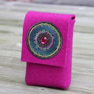 zigbaxx portasigarette IBIZA portasigarette feltro per 20 sigarette/grande scatola XL, feltro di lana Merino - grigio rosa