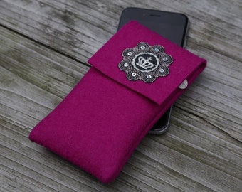 zigbaxx mobile phone case felt ROYAL | Mobile phone case felt smartphone case bag wool felt for Samsung Galaxy S24 S23 S22 S21 S20 Plus Ultra 5G