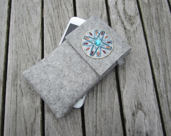zigbaxx Felt Phone Case MAROC | Felt Phone Pouch Smartphone Case Wool Felt Bag for Samsung Galaxy S24 S23 S22 S21 S20 Plus Ultra 5G and others