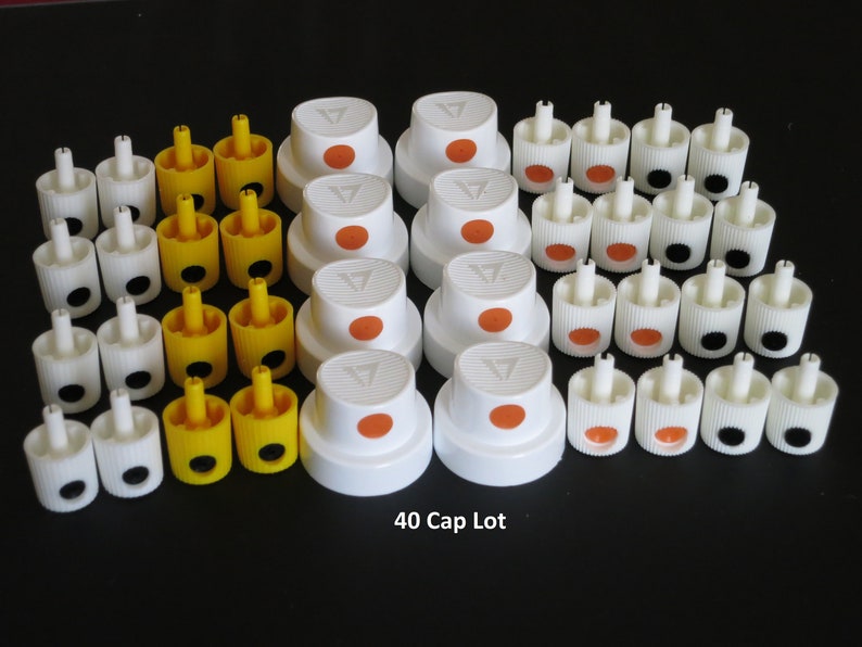 Lot of Spray Paint Can Caps Mixed Male Nozzles Tips Rusto Etsy
