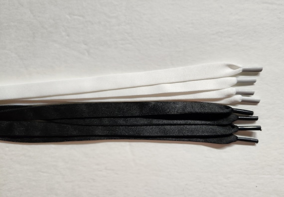 50 Pair Flat Fat Skateboard Athletic Sneaker Shoelaces Shoe Lace Strings White or Black BULK Lot 45 or 54 Inches Etsy UK