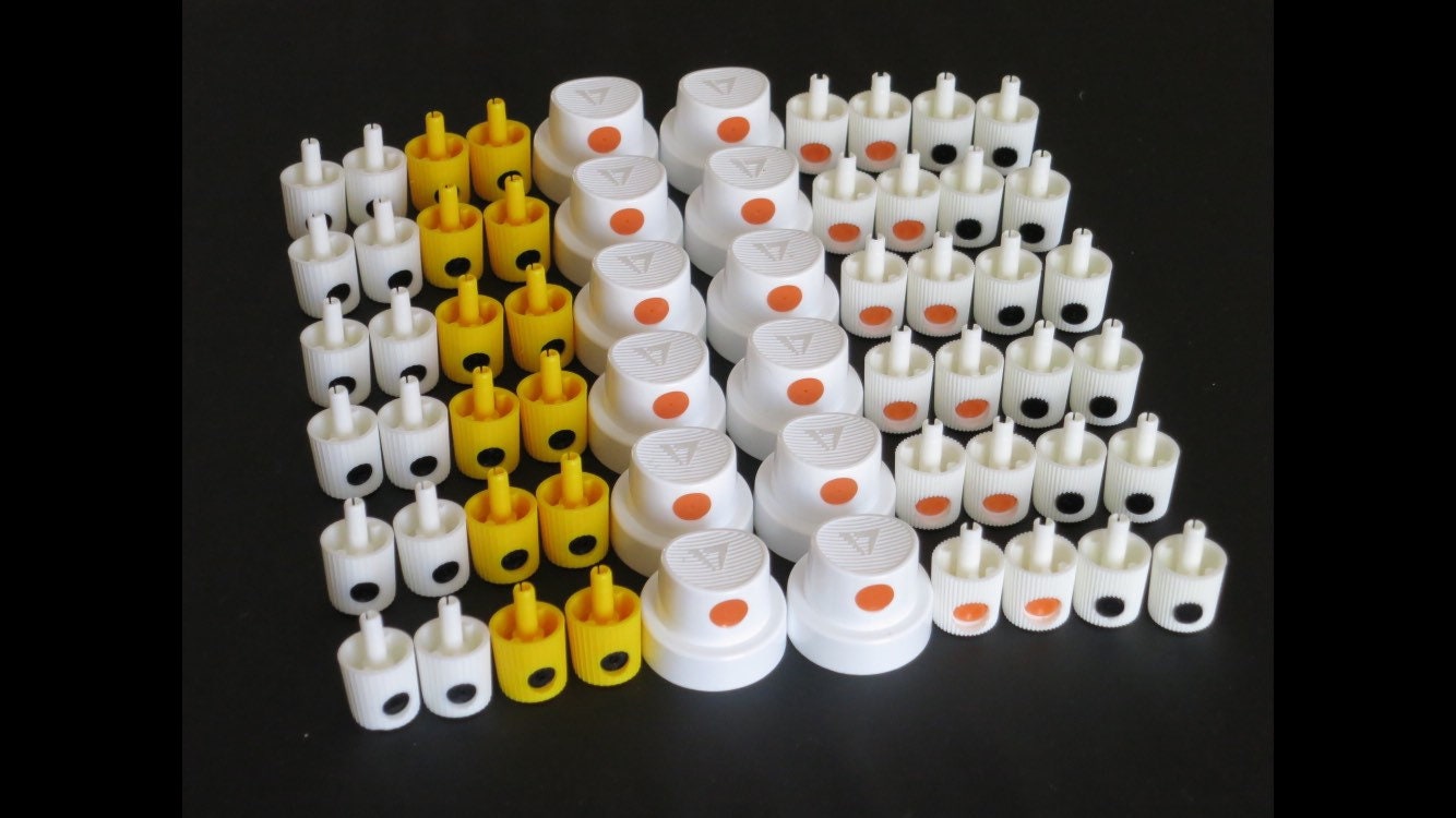 Lot of Spray Paint Can Caps Mixed Male Nozzles Tips Rusto Etsy