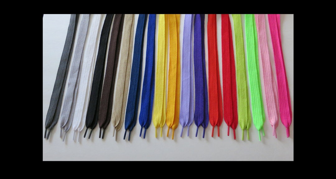 Wide Fat Shoelaces – 52 Inch Long, 3/4 Inch Wide, 39 Colors For Sneakers, Boots, Skater Shoes - View #7